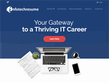 Tablet Screenshot of infotechresume.com